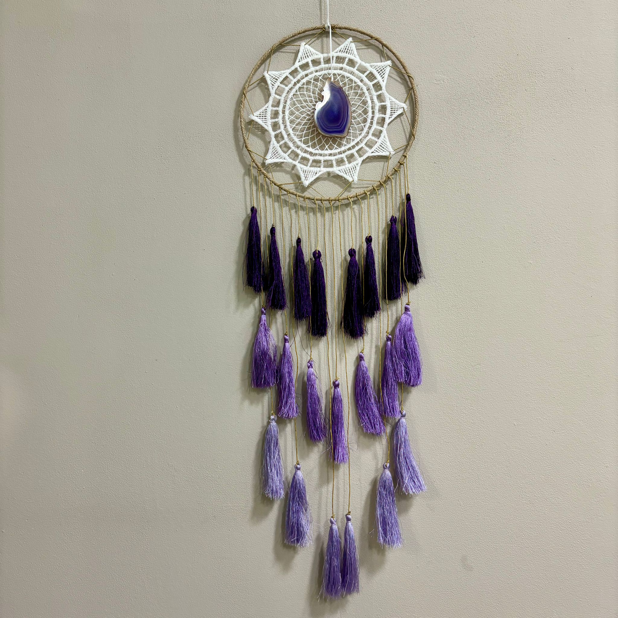 Atrapasueños con placa de ágata - Imagen 2