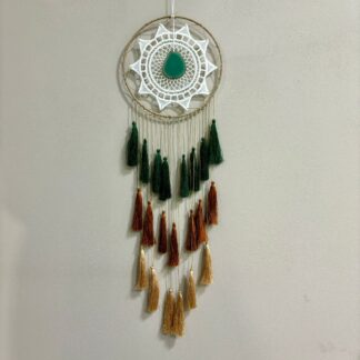 Atrapasueños con placa de ágata