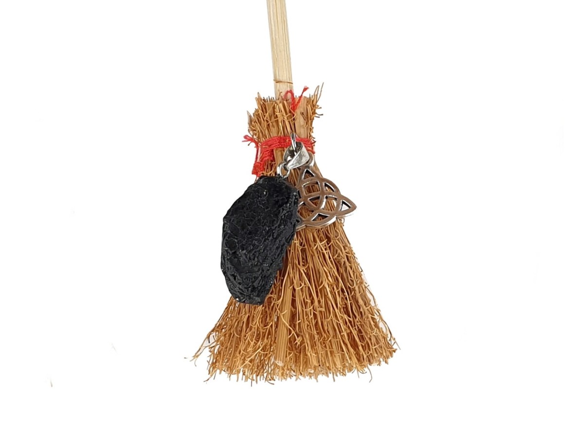 Escoba de bruja con turmalina - Imagen 2