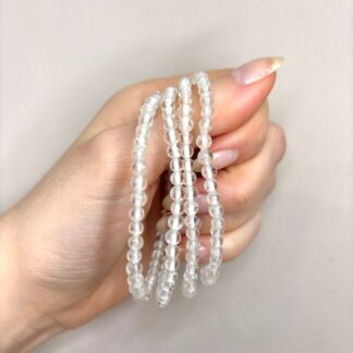 Pulsera Cristal de Roca - 4mm