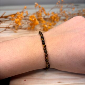 Pulsera Ojo de Tigre - 4mm