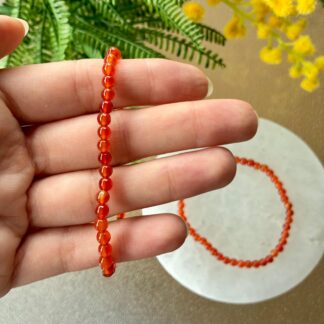 Pulsera Carneola - 4mm
