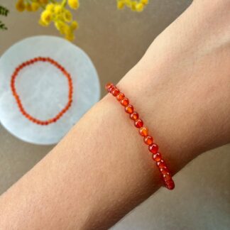 Pulsera Carneola - 4mm