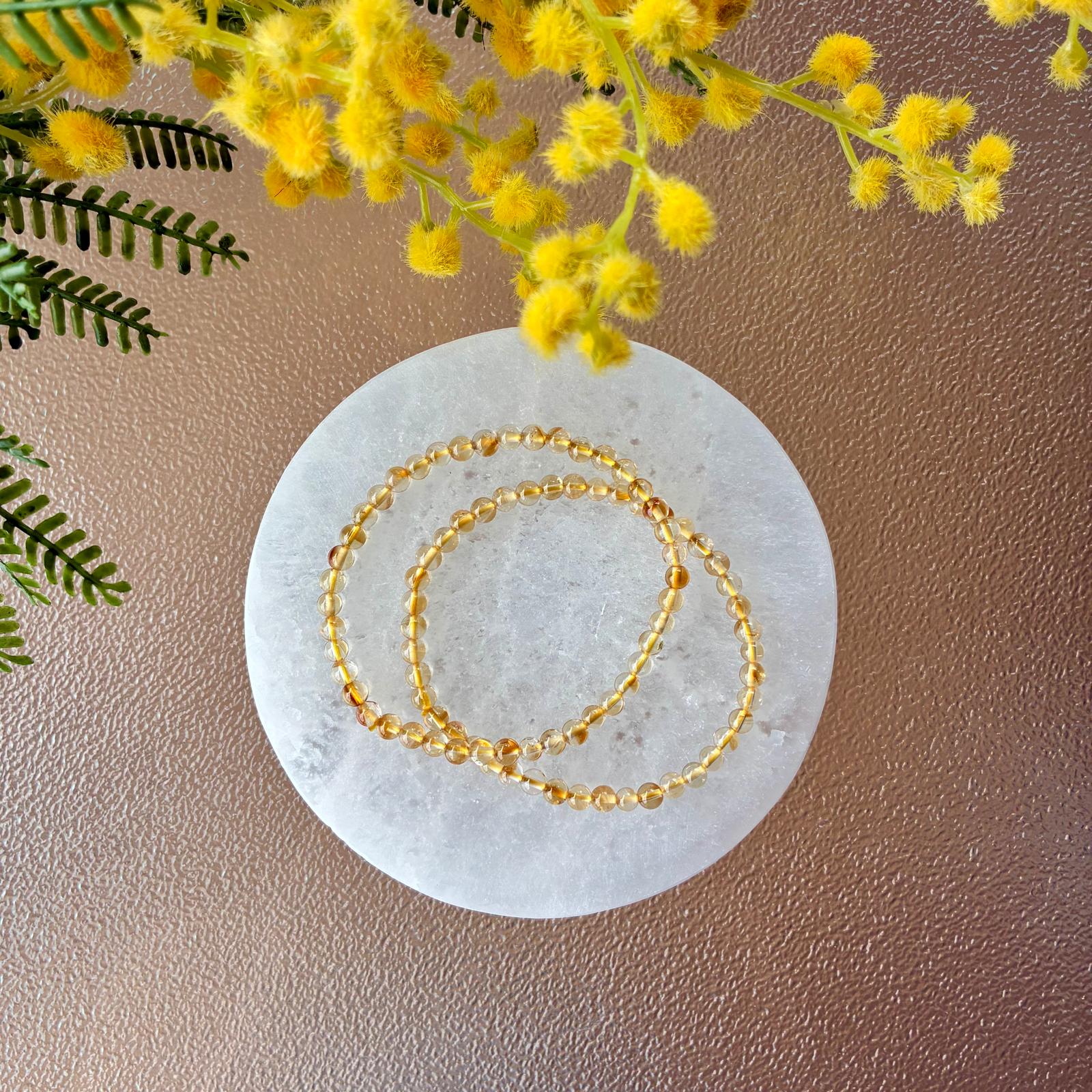 Pulsera Citrino - 5mm - Imagen 4