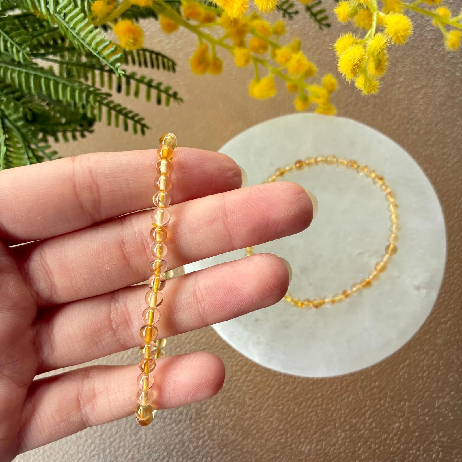 Pulsera Citrino - 5mm - Imagen 3