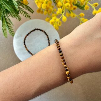 Pulsera Ojo de Tigre - 4mm