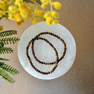Pulsera Ojo de Tigre - 4mm