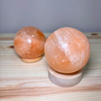 Esfera de Selenita Naranja