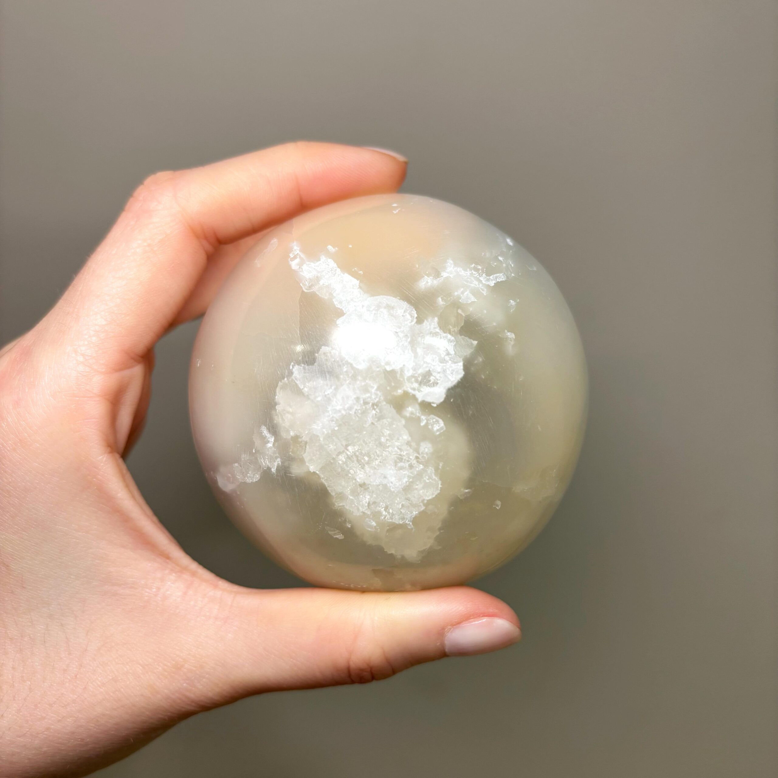 Esfera de Selenita Blanca