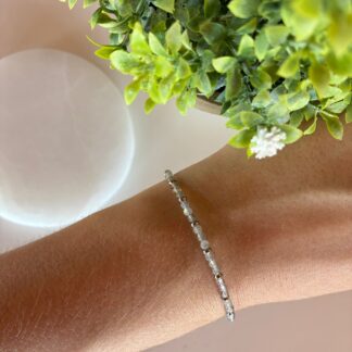 Pulsera Labradorita y Acero