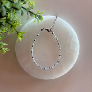 Pulsera Labradorita y Acero