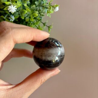 Esfera de Obsidiana Plateada #1