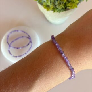 Pulsera Amatista Facetada