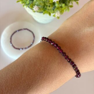 Pulsera Granate Facetada