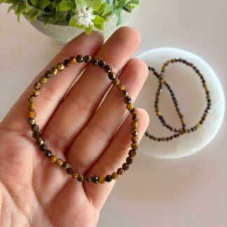 Pulsera Ojo de Tigre Facetada