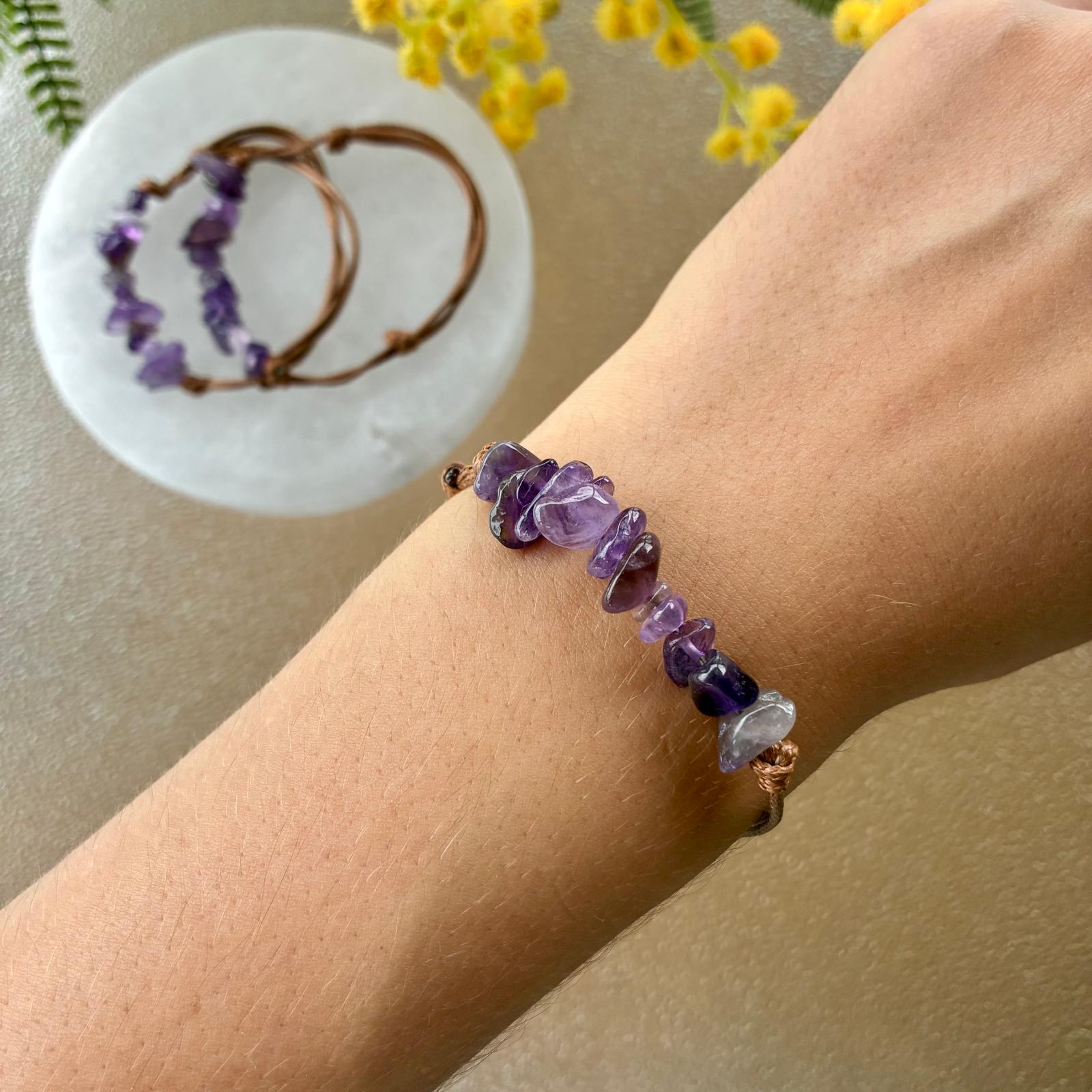 Pulsera Amatista Ajustable