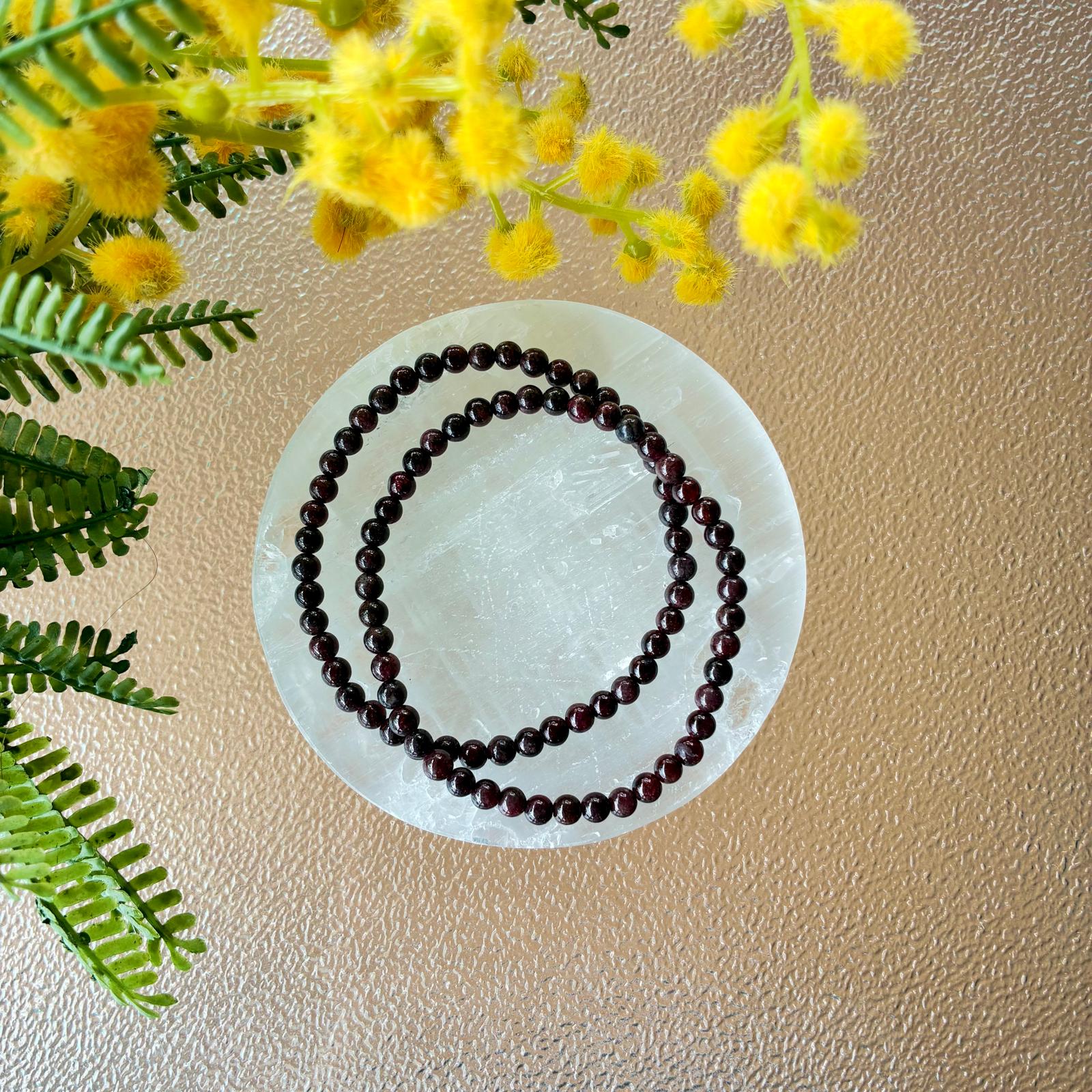 Pulsera Granate- 4mm - Imagen 3