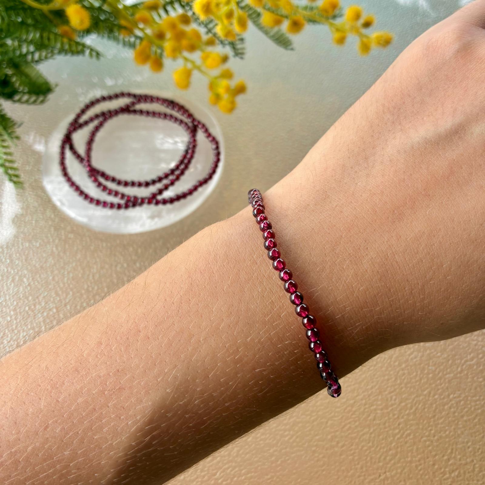Pulsera Granate- 3mm - Imagen 3