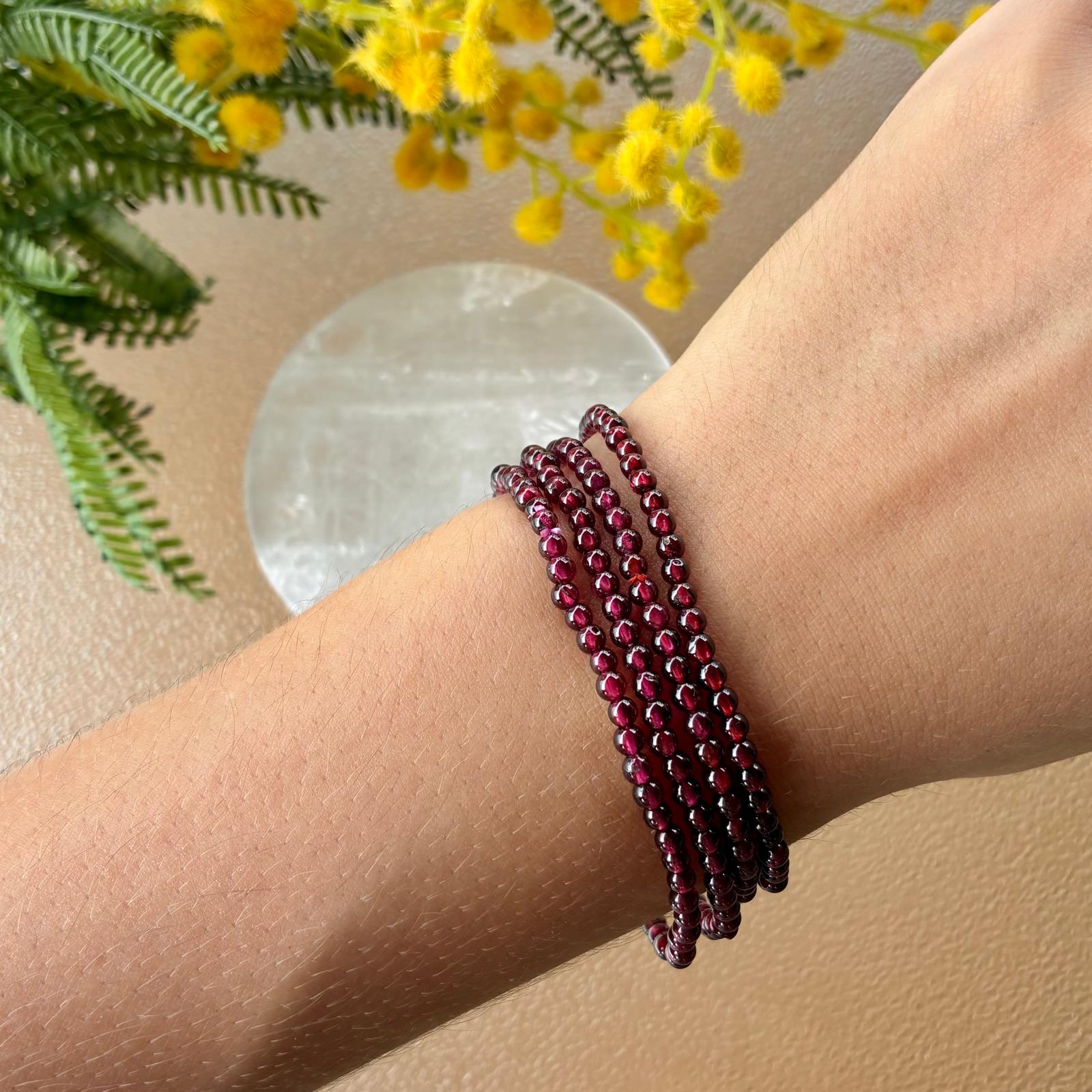 Pulsera Granate- 3mm
