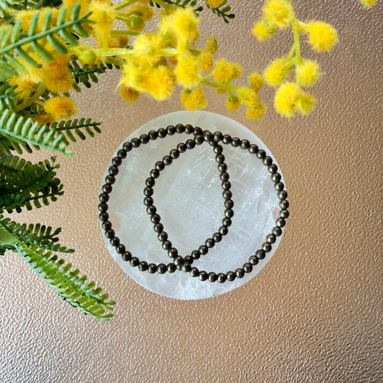 Pulsera Pirita - 4mm - Imagen 3