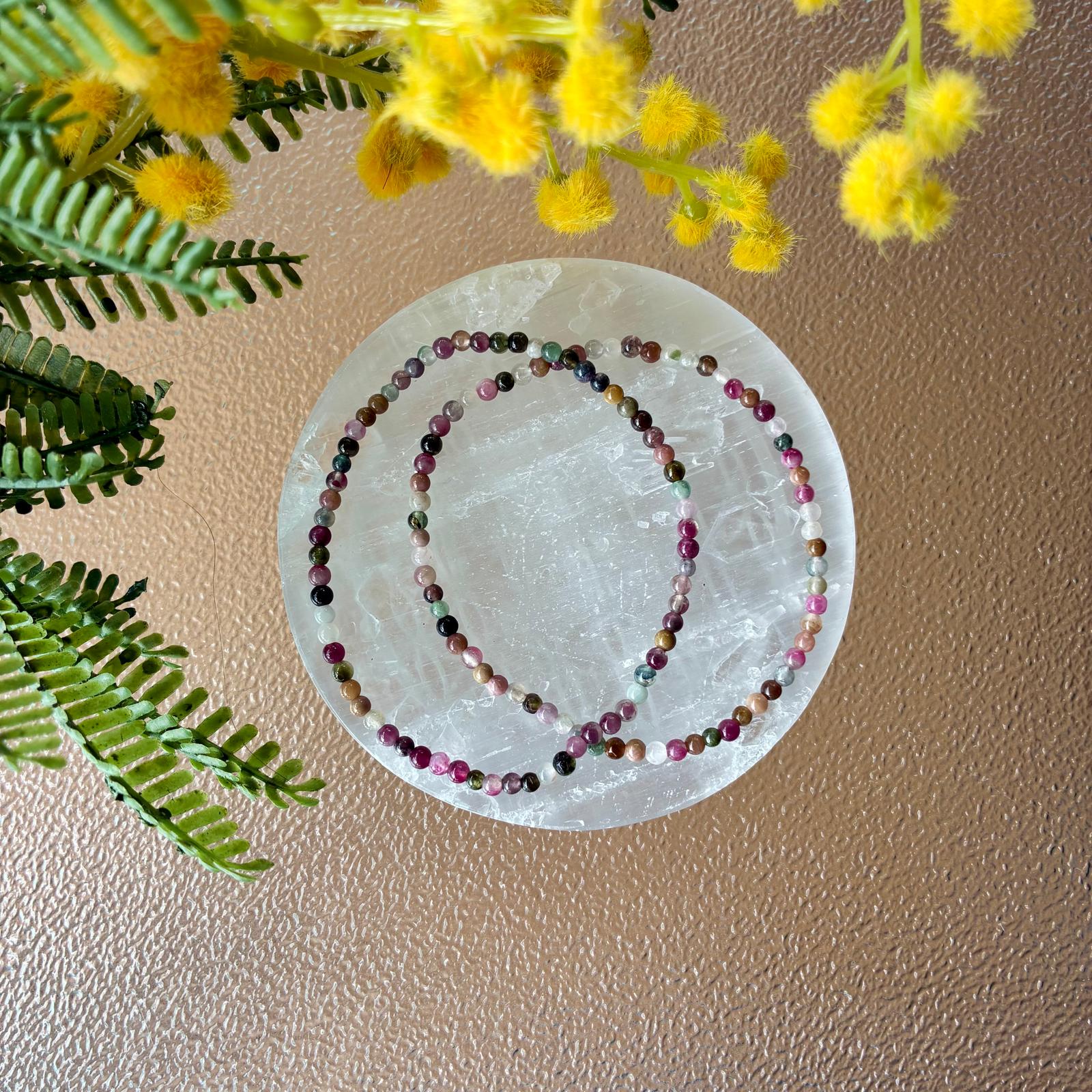 Pulsera Turmalina Multicolor- 3mm - Imagen 2